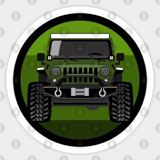 Green Krawler Sticker by sojeepgirl